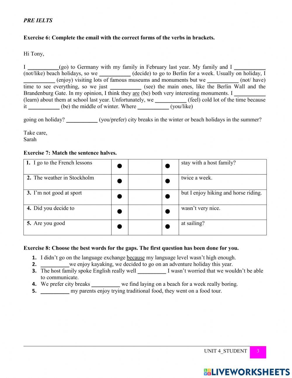 Mindset for IELTS foundation Unit 4 page 1 t0 5