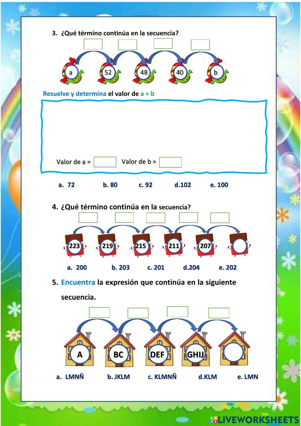 Evaluación final de matemáticas