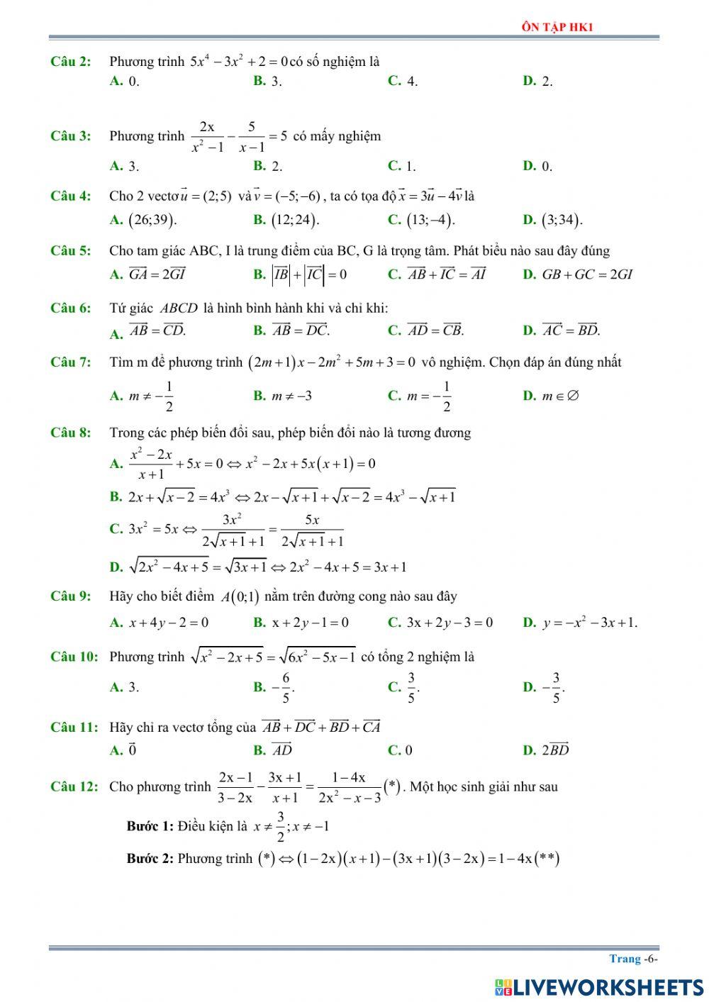 Ôn tập toán hk1 - phần 3
