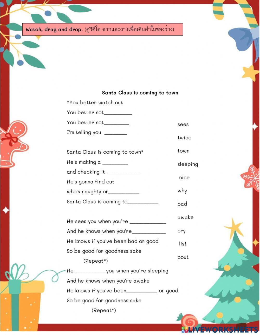 Santa Claus is Coming to town P.6