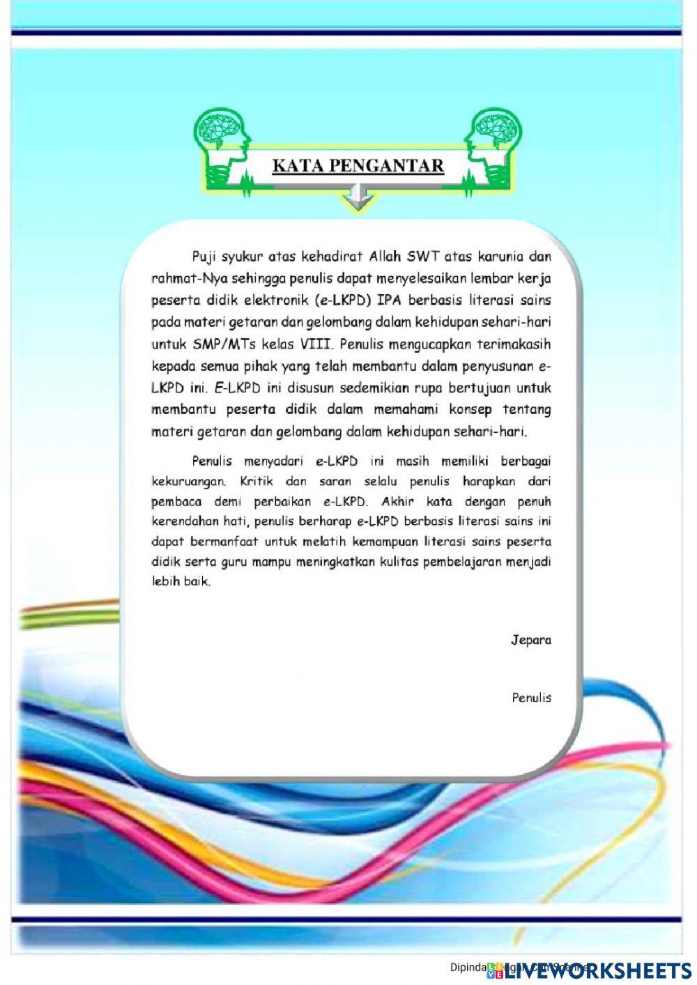 Getaran dan Gelombang Kelas VIII