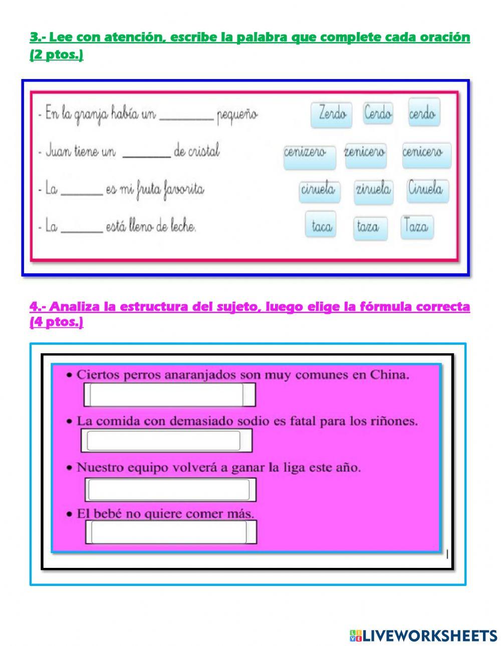Examen de comunicación iv bimestre