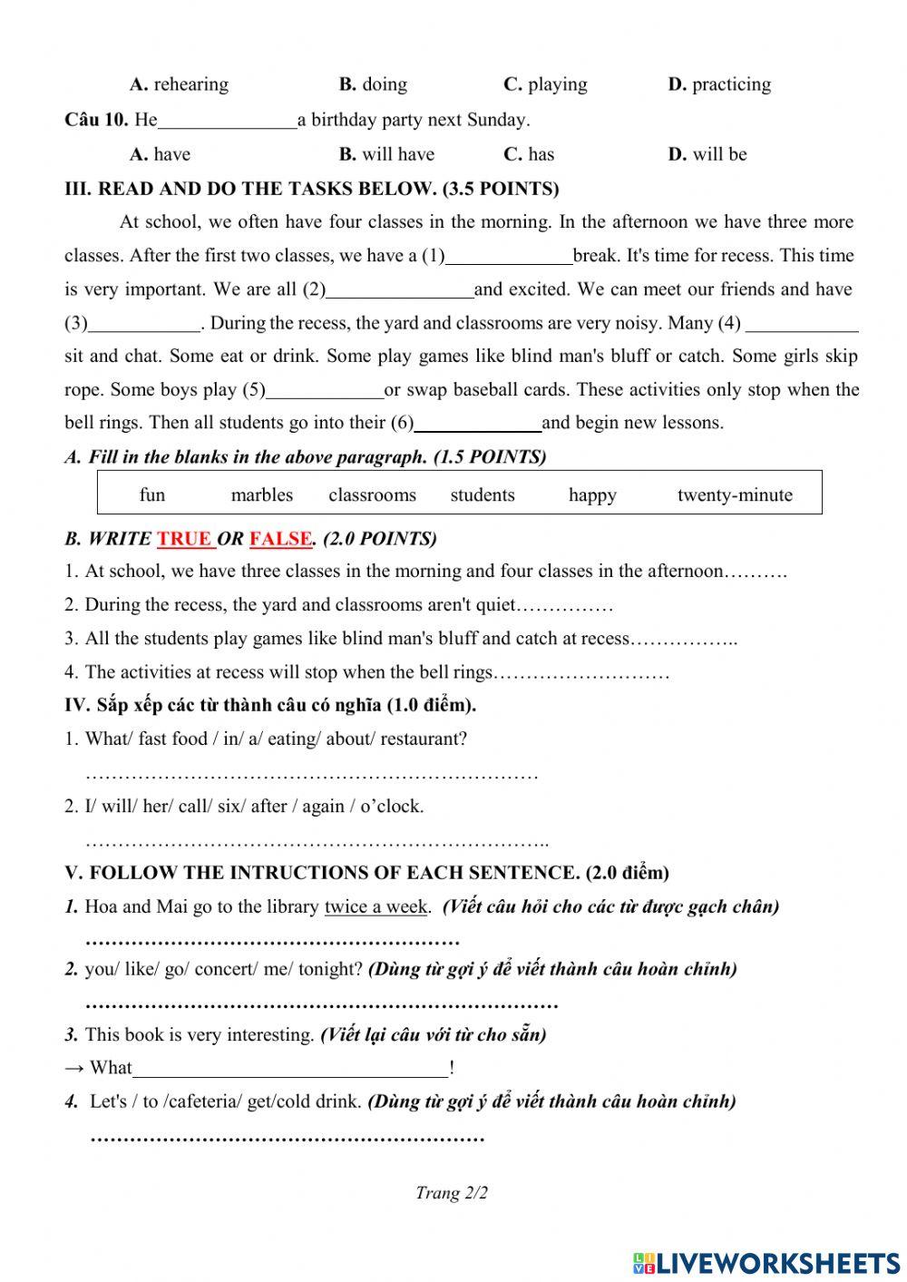 De thi anh van 7 hoc ki 1