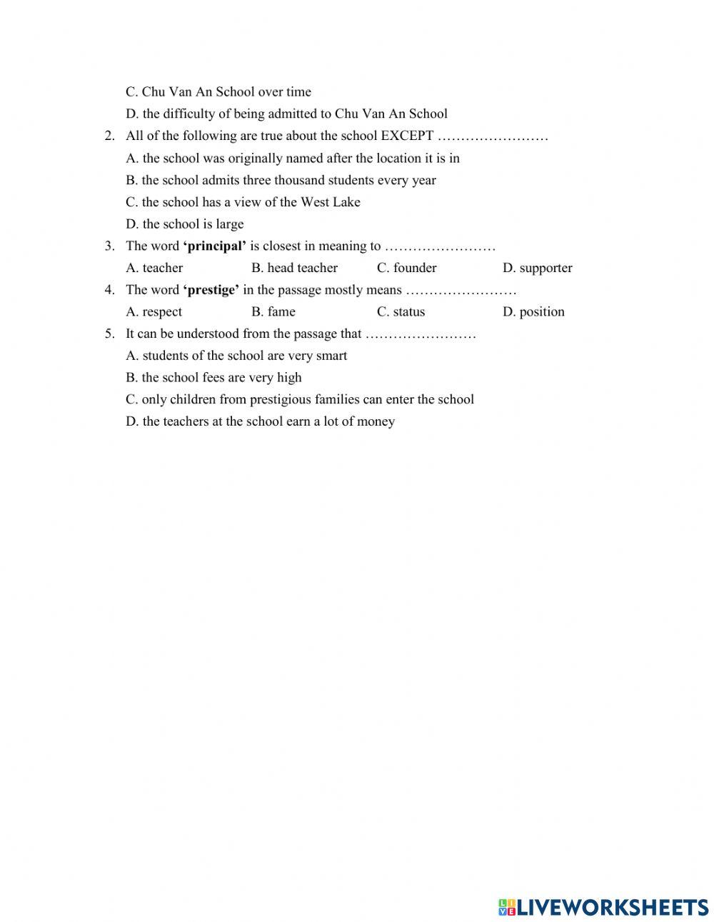 E9 othk Speaking REading