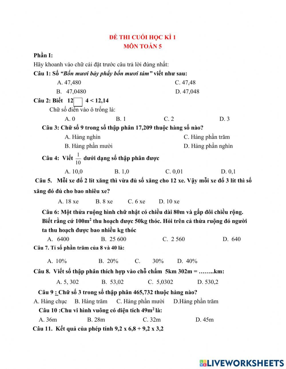 Toán cuối kì 1 5