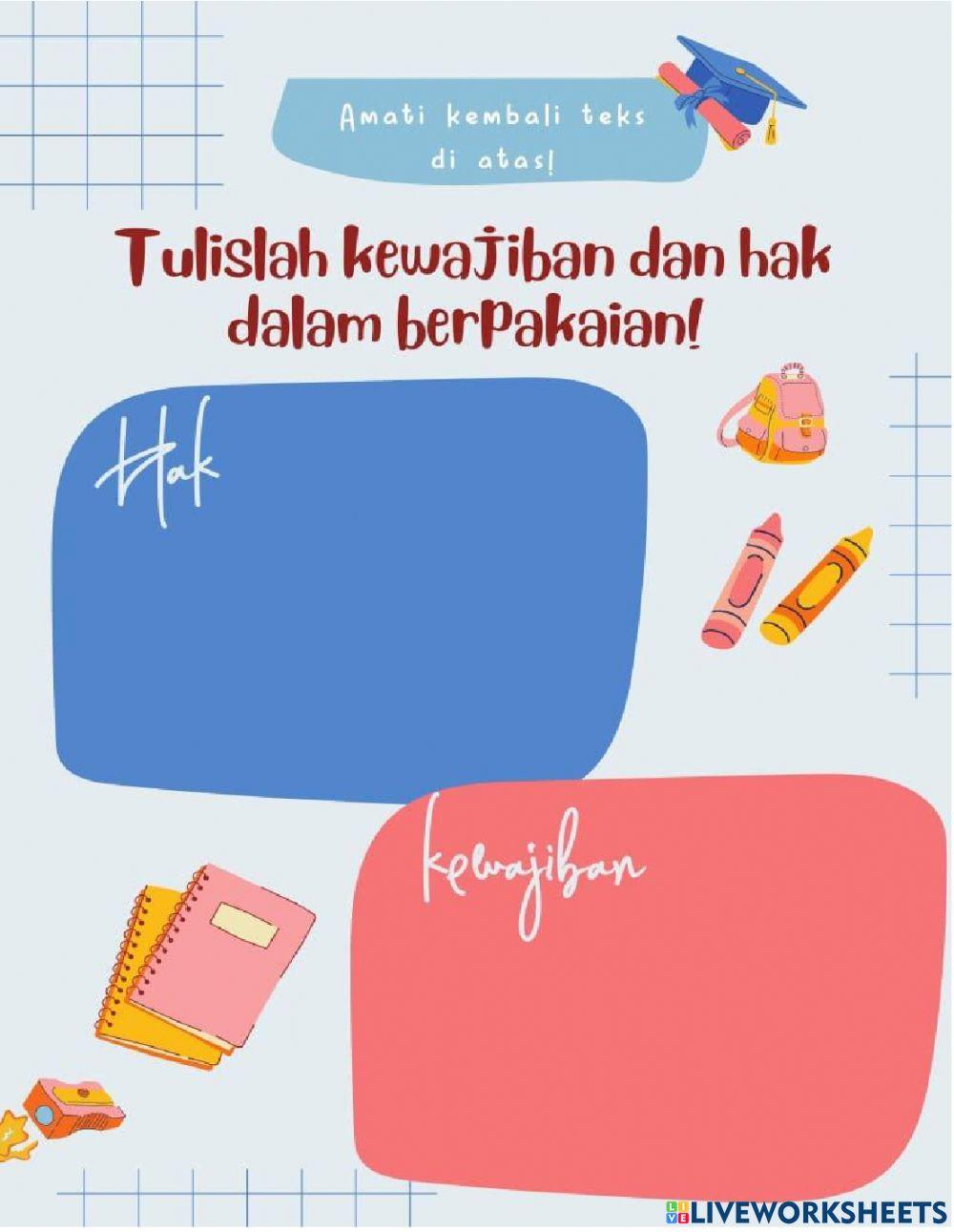 Kewajiban dan Hak (PPKn Kelas 3 Tema 4)
