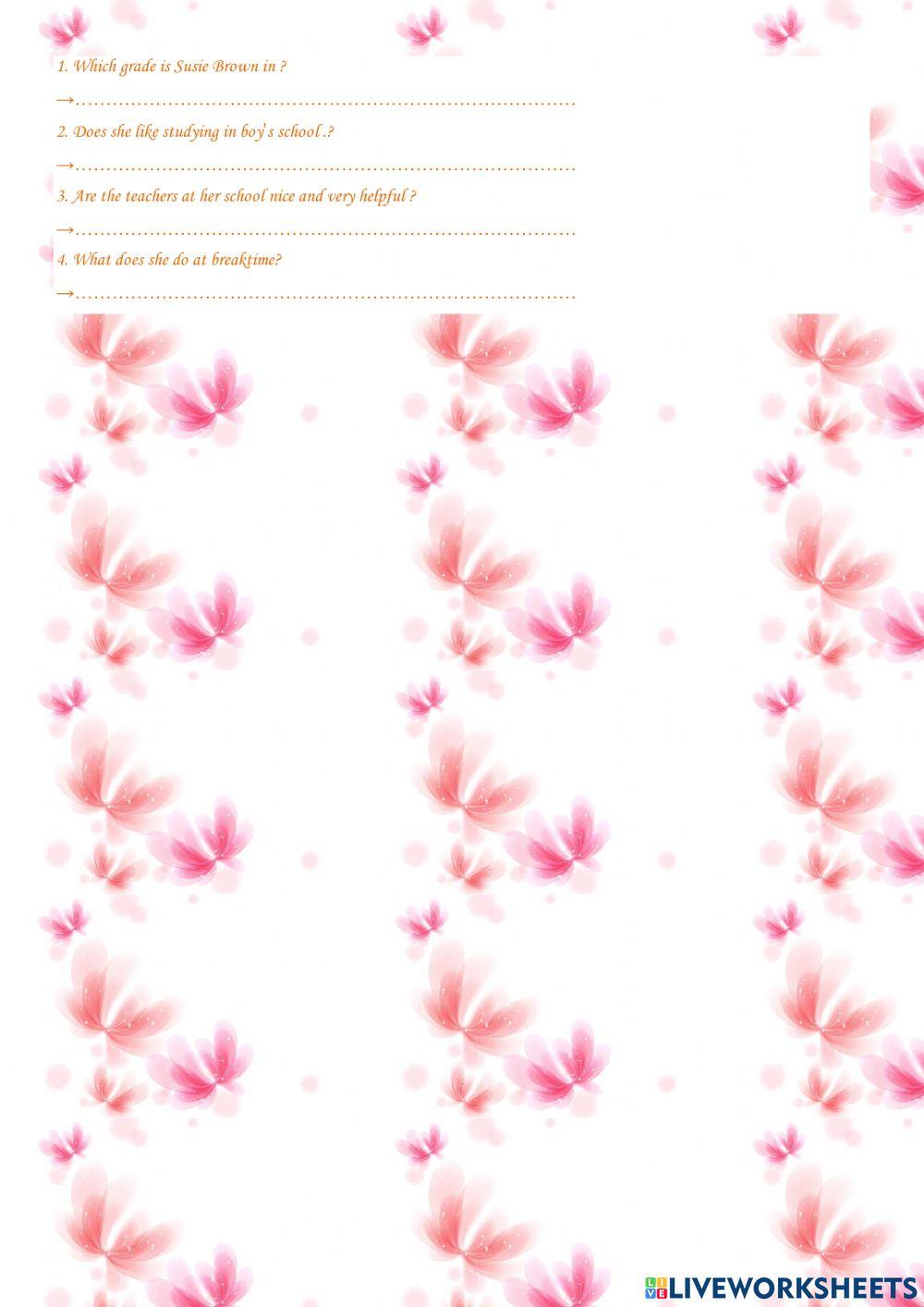 English test for 1st term