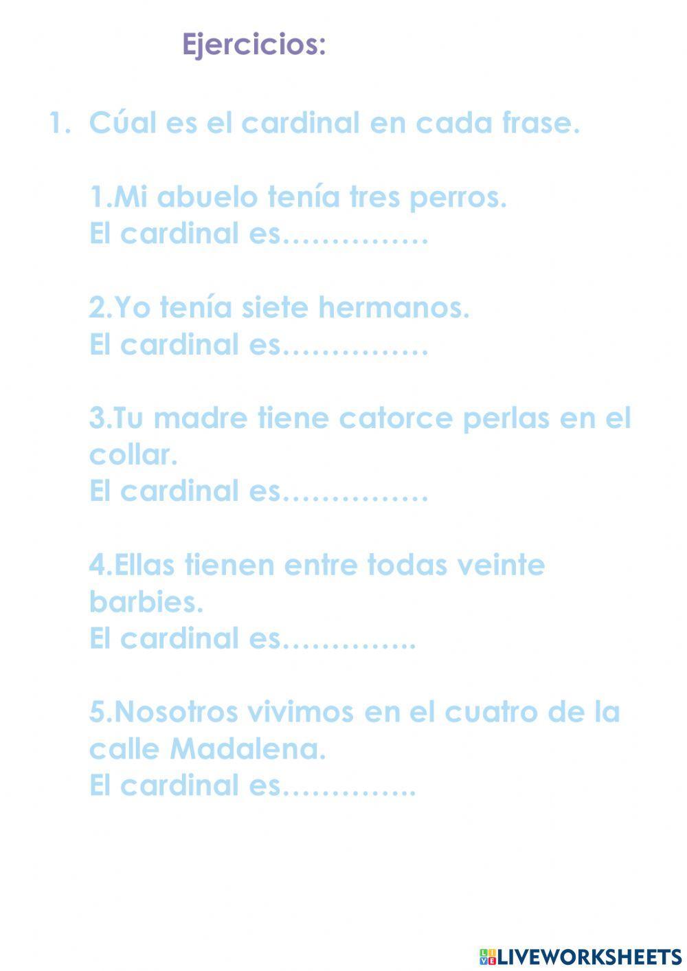 Los determinantes numerales