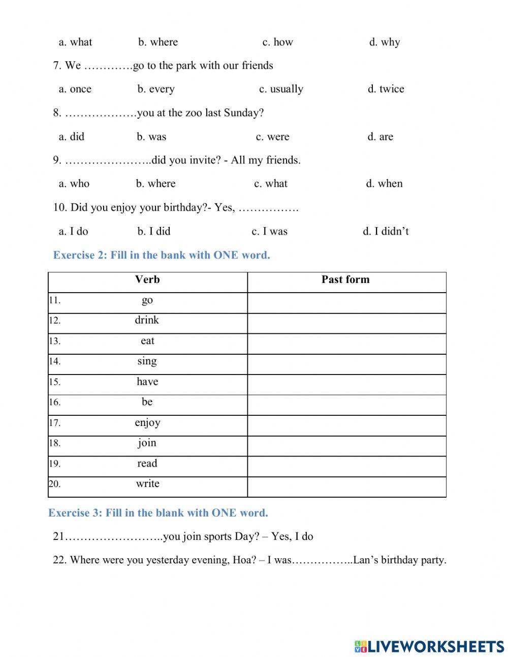 Review the first term 4 ( grade 5)