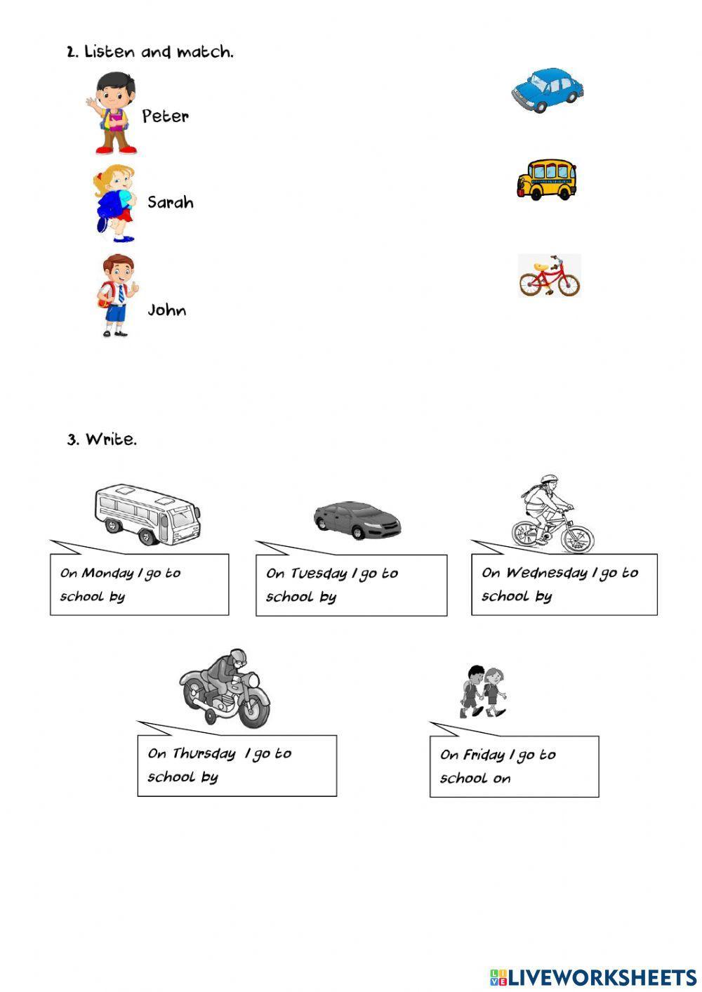 How do you go to school?