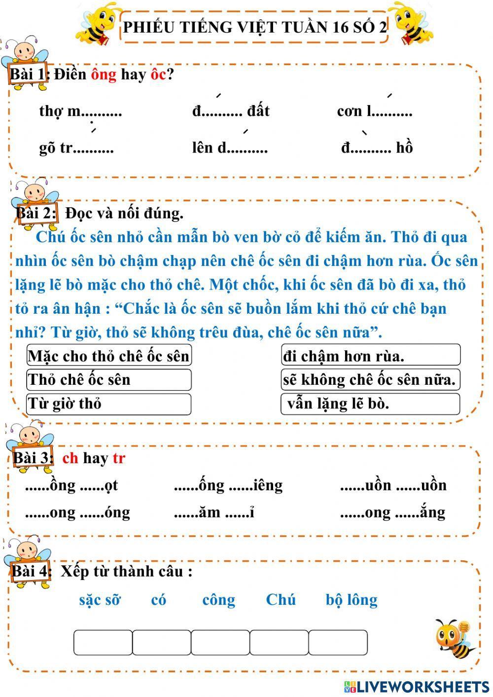 Tiếng Việt tuần 16 số 2