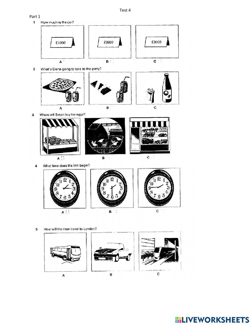 Key 4- test 4 worksheet | Live Worksheets