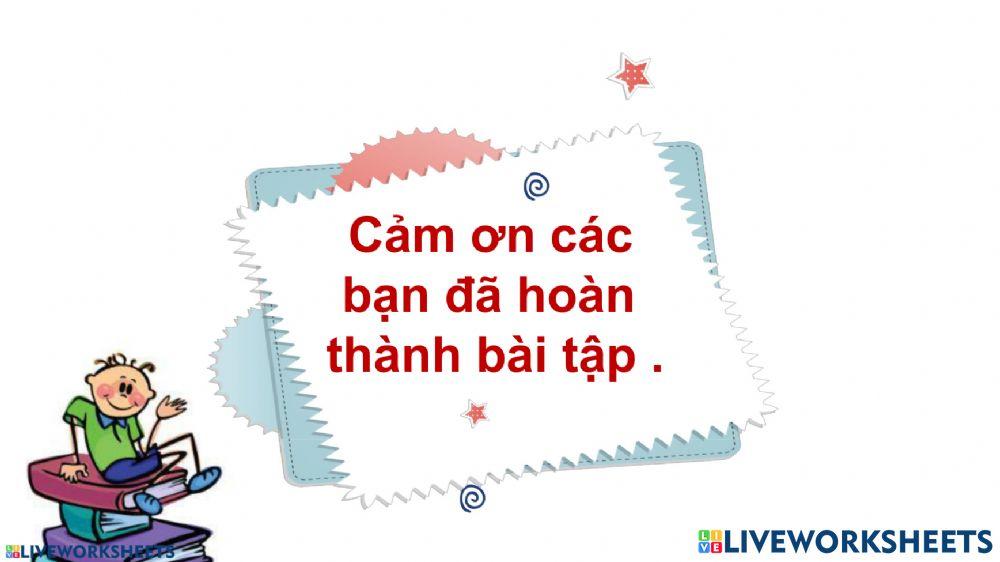 Phiếu ôn tập cuối kì