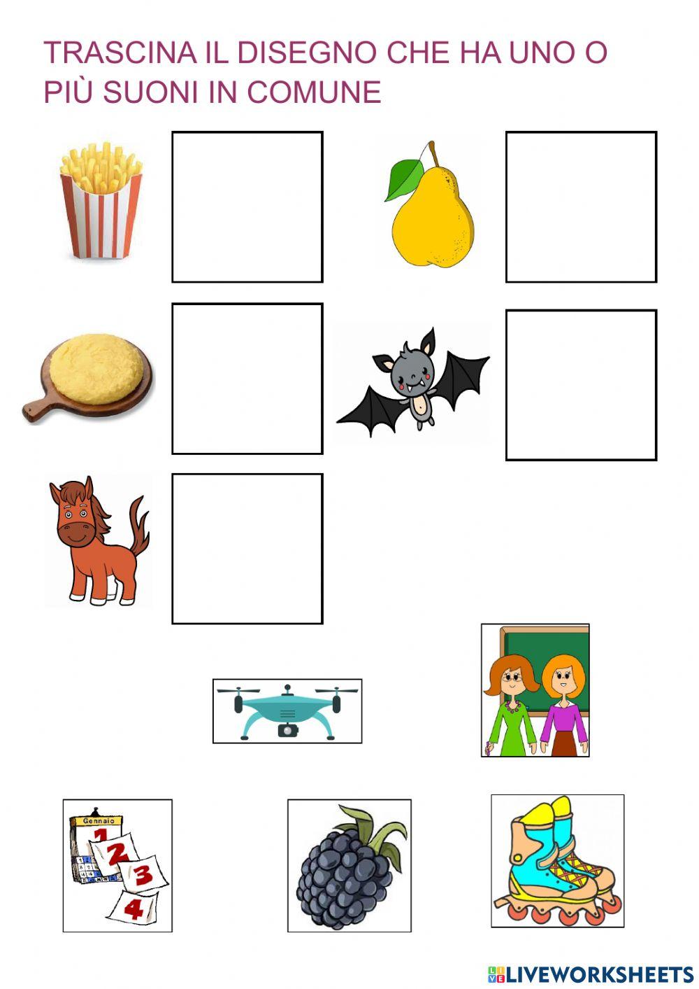 Riconoscere suoni simili 2