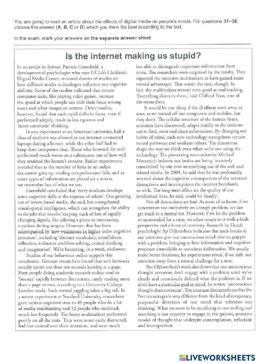 End of the year test C1