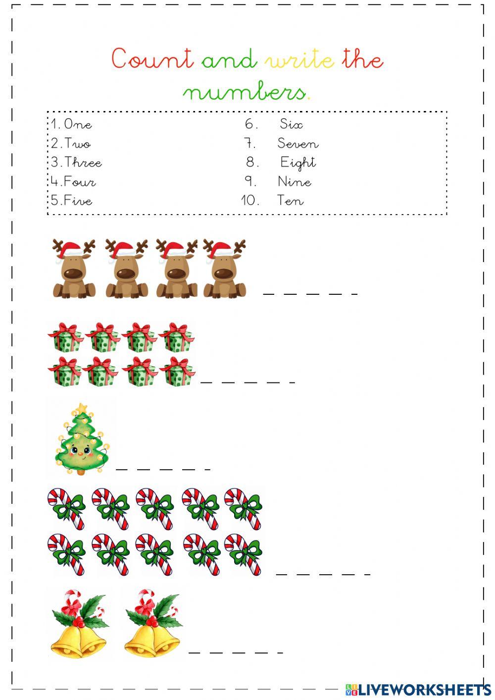 Christmas with numbers