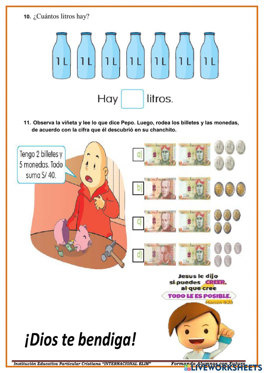 Examen de matematicas