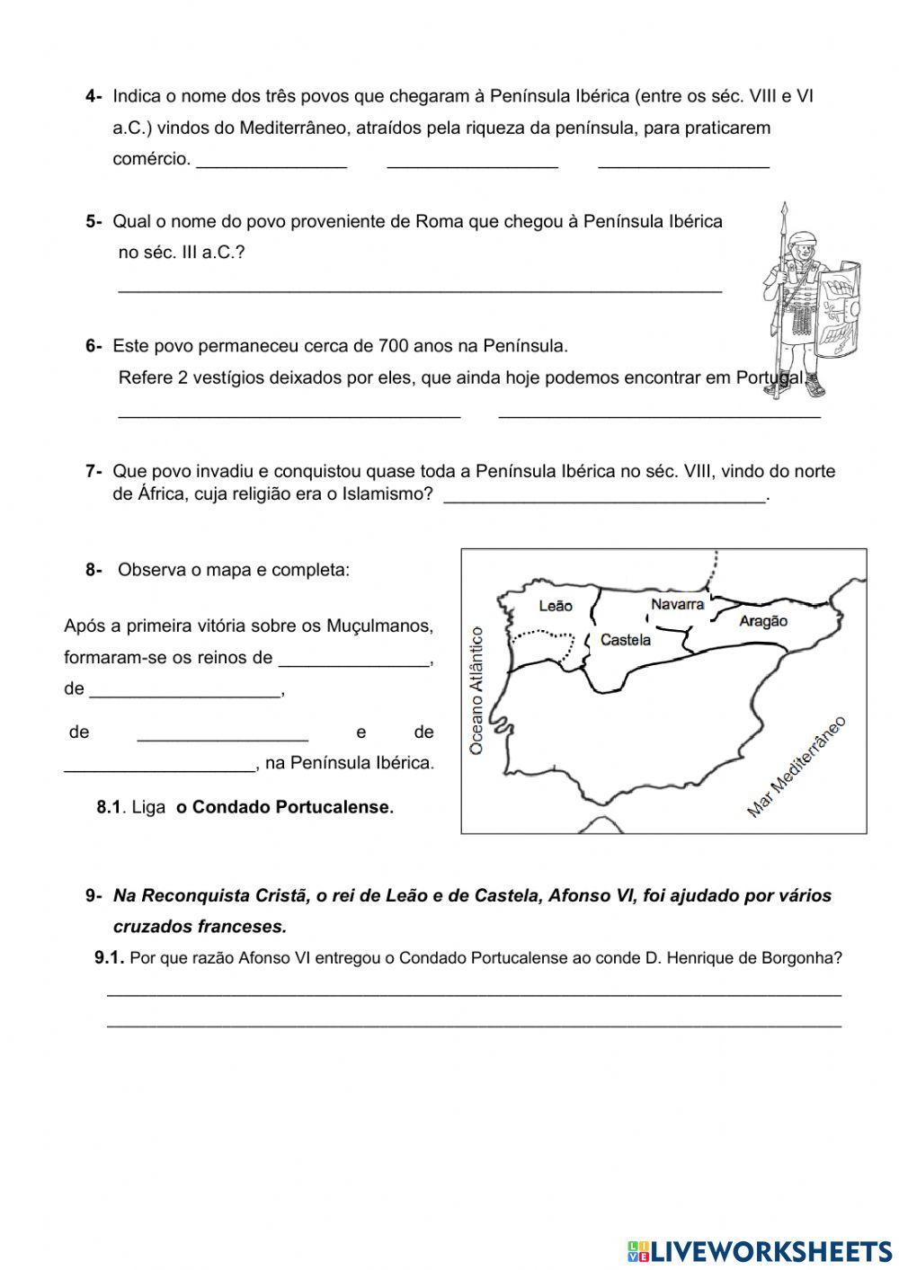 Ficha de avaliação estudo do meio