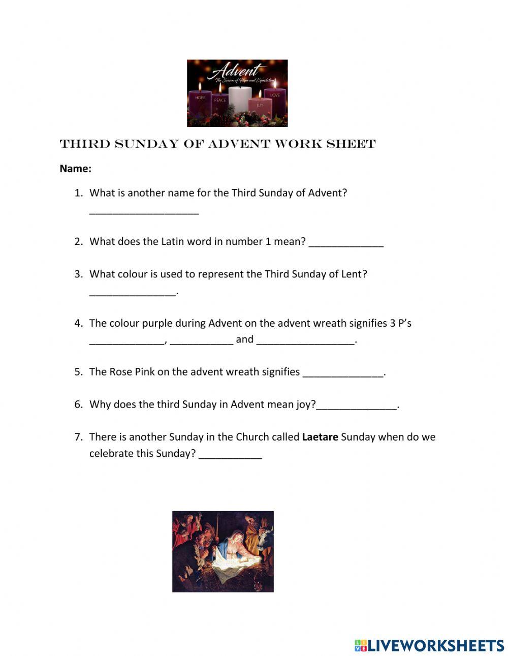 Third Sunday of Advent