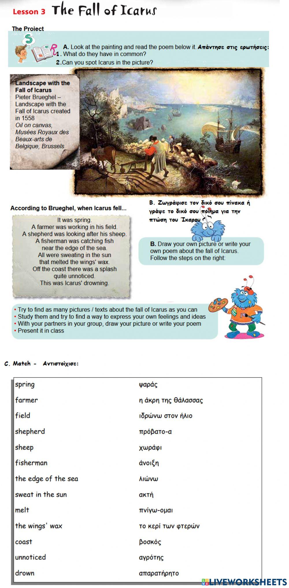 the-fall-of-icarus-interactive-worksheet-live-worksheets