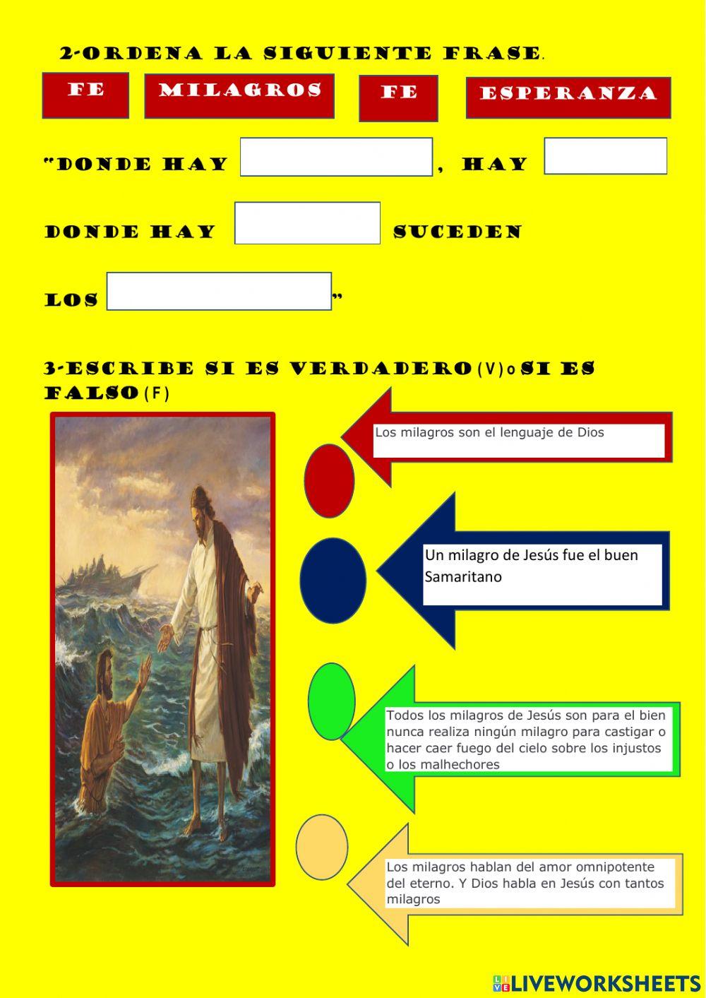 Los milagros de jesus