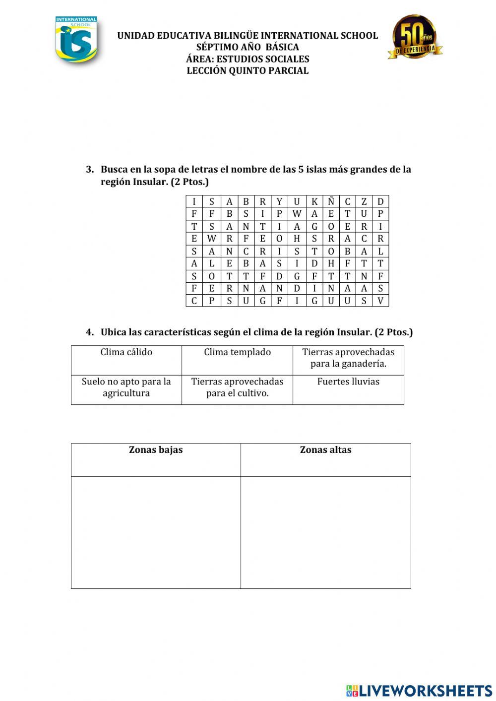 Lección quinto parcial