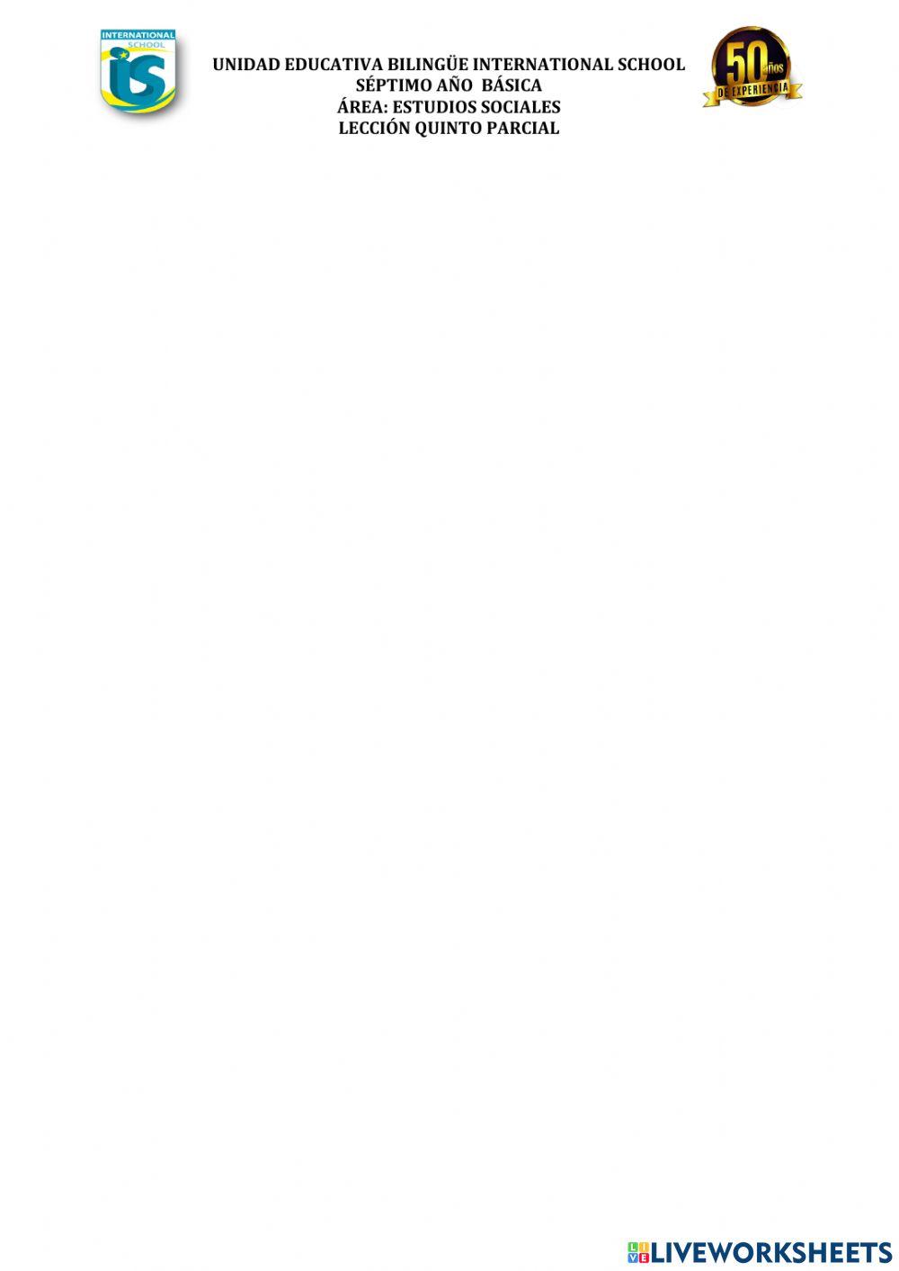 Lección quinto parcial