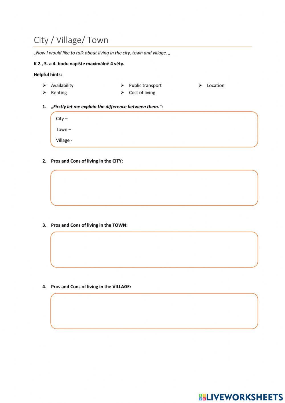 Maturitní otázka - Home and Housing