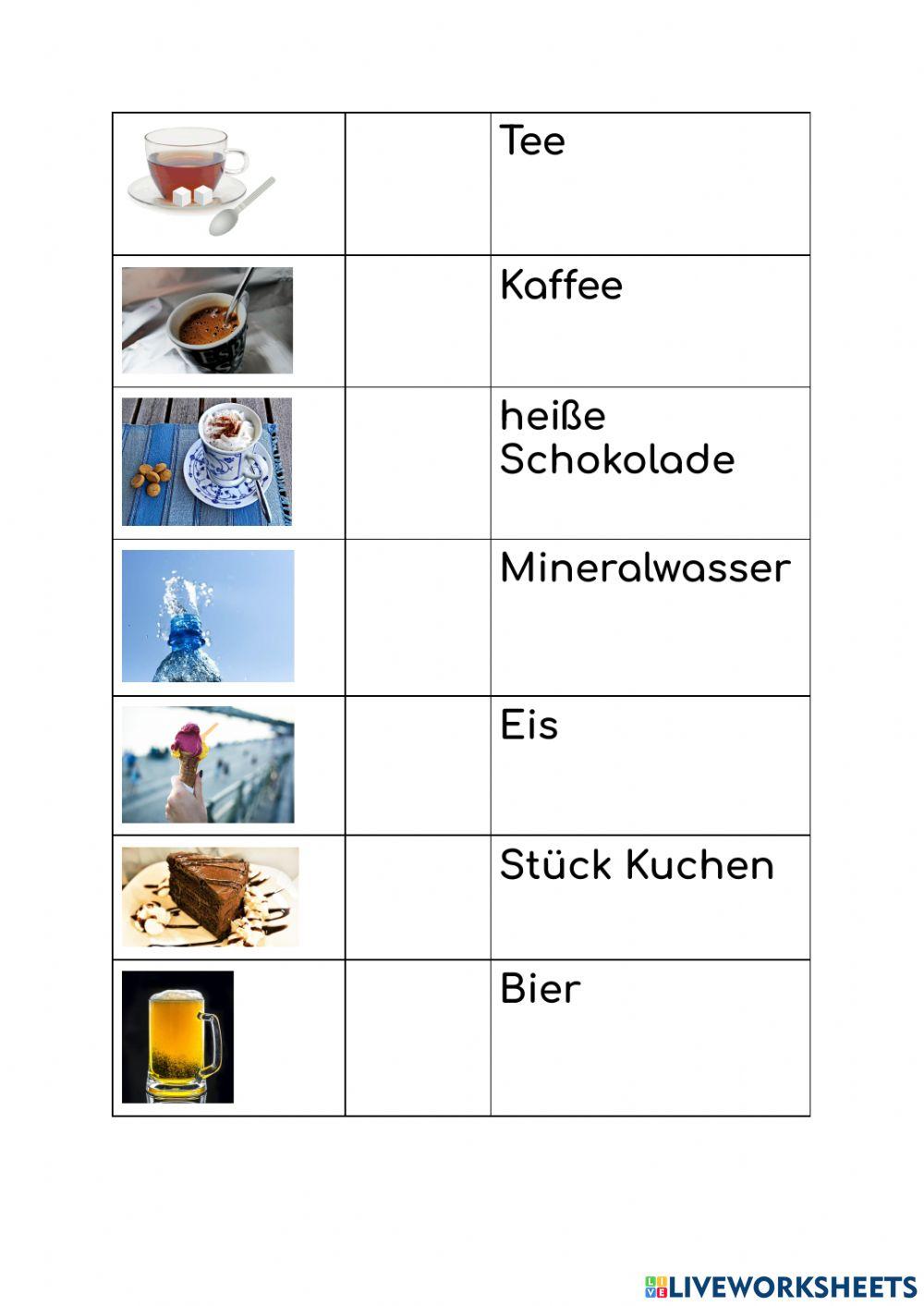 Artikeln an der Imbissbude