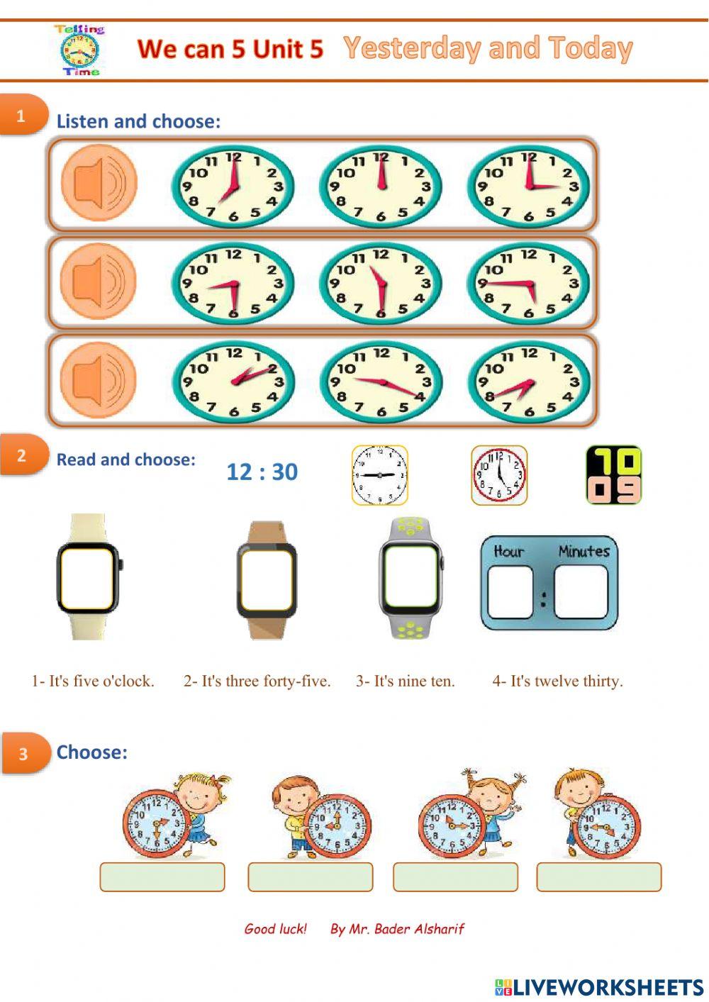 The time The time
