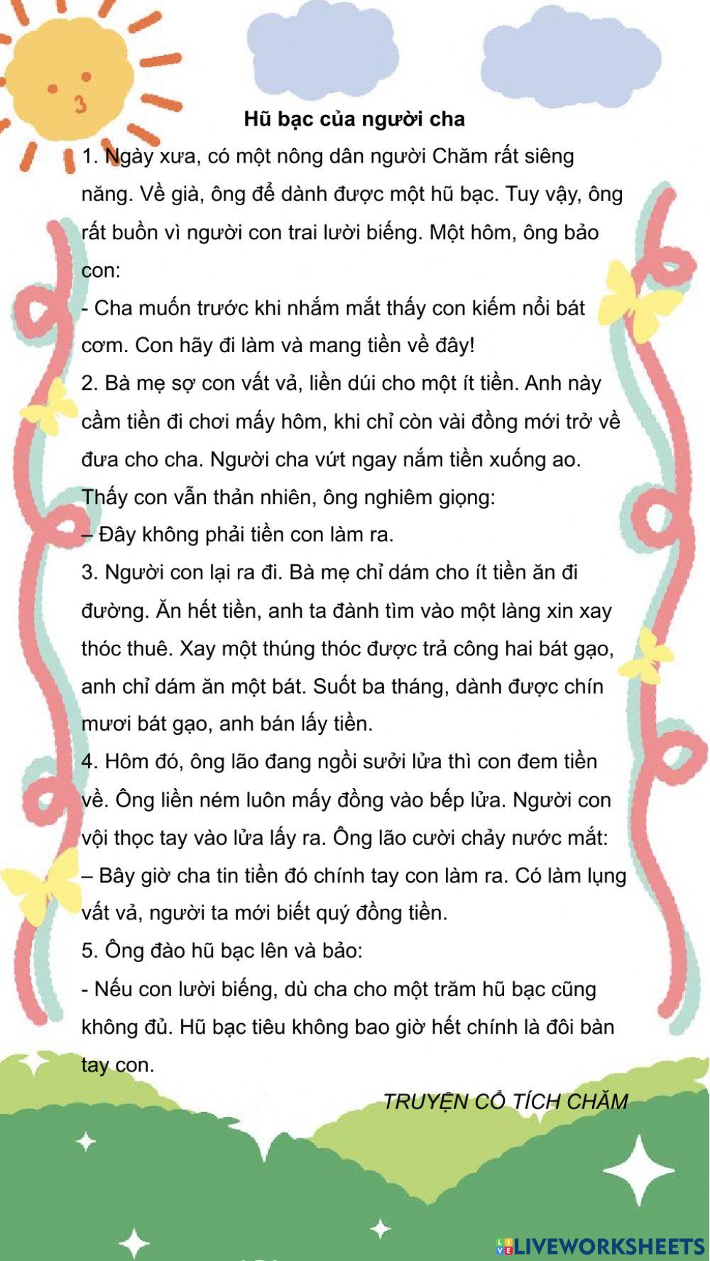 Hũ bạc của người cha