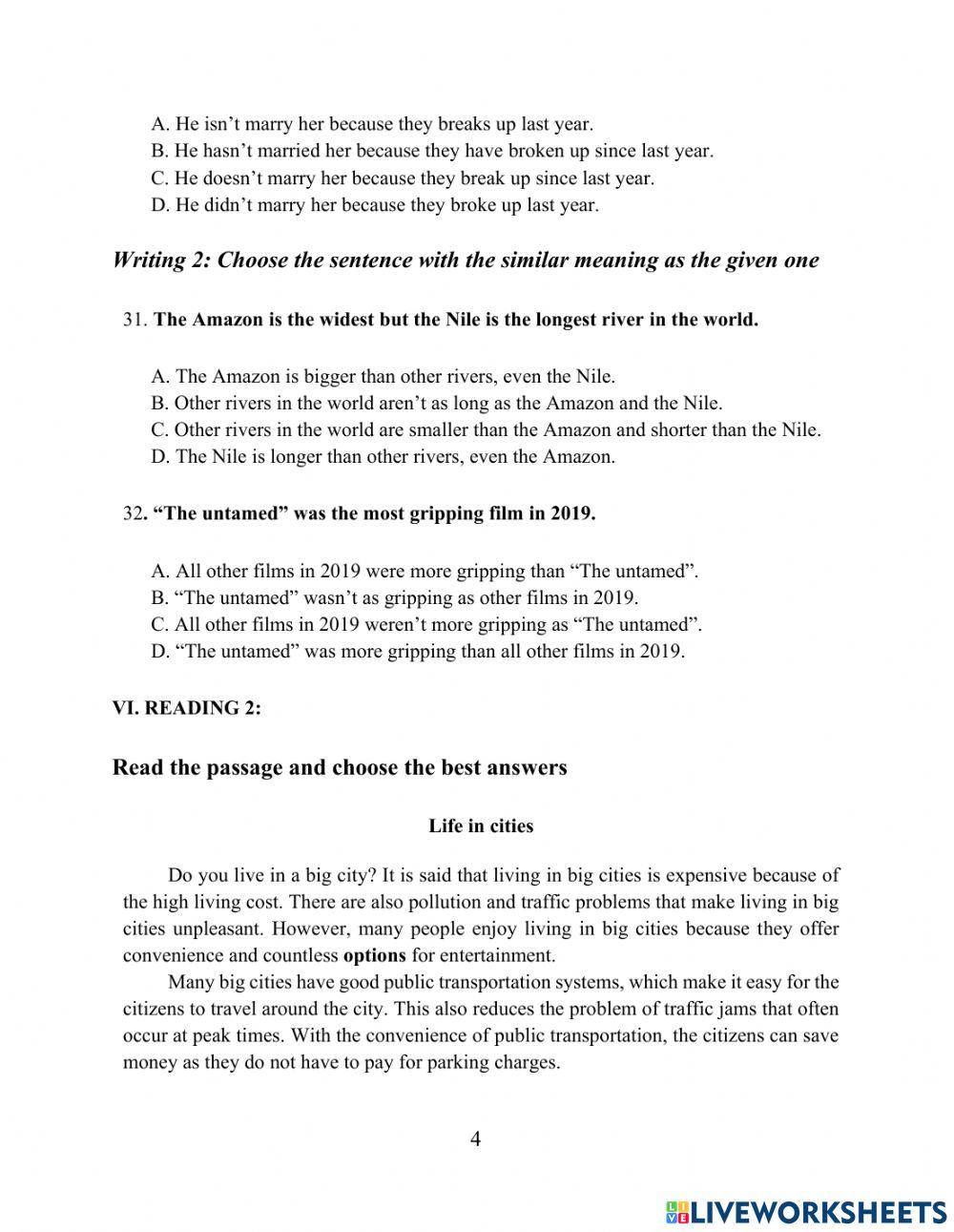 Revision 1 english file elementary