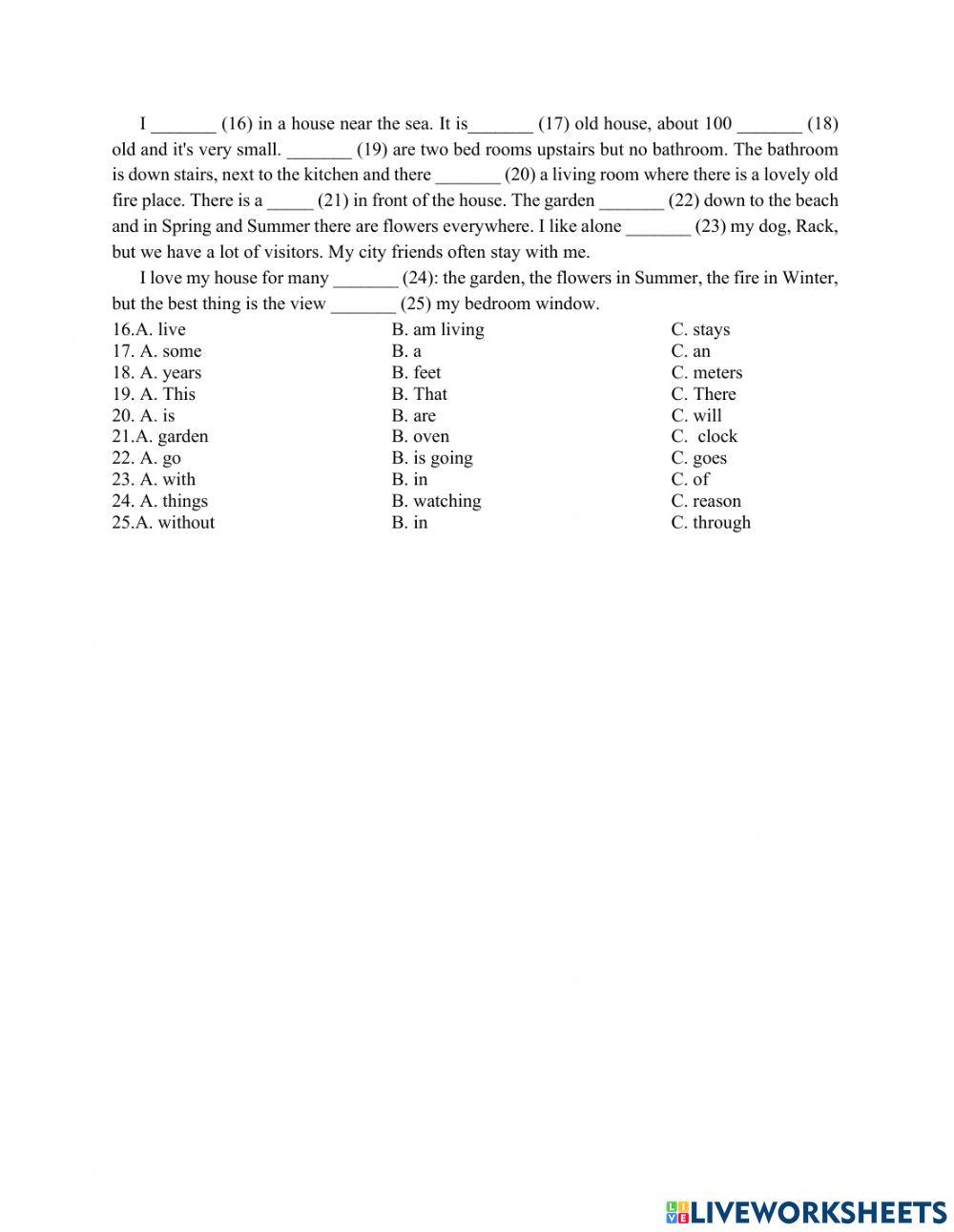 Bài ôn tập hk 1 số 2