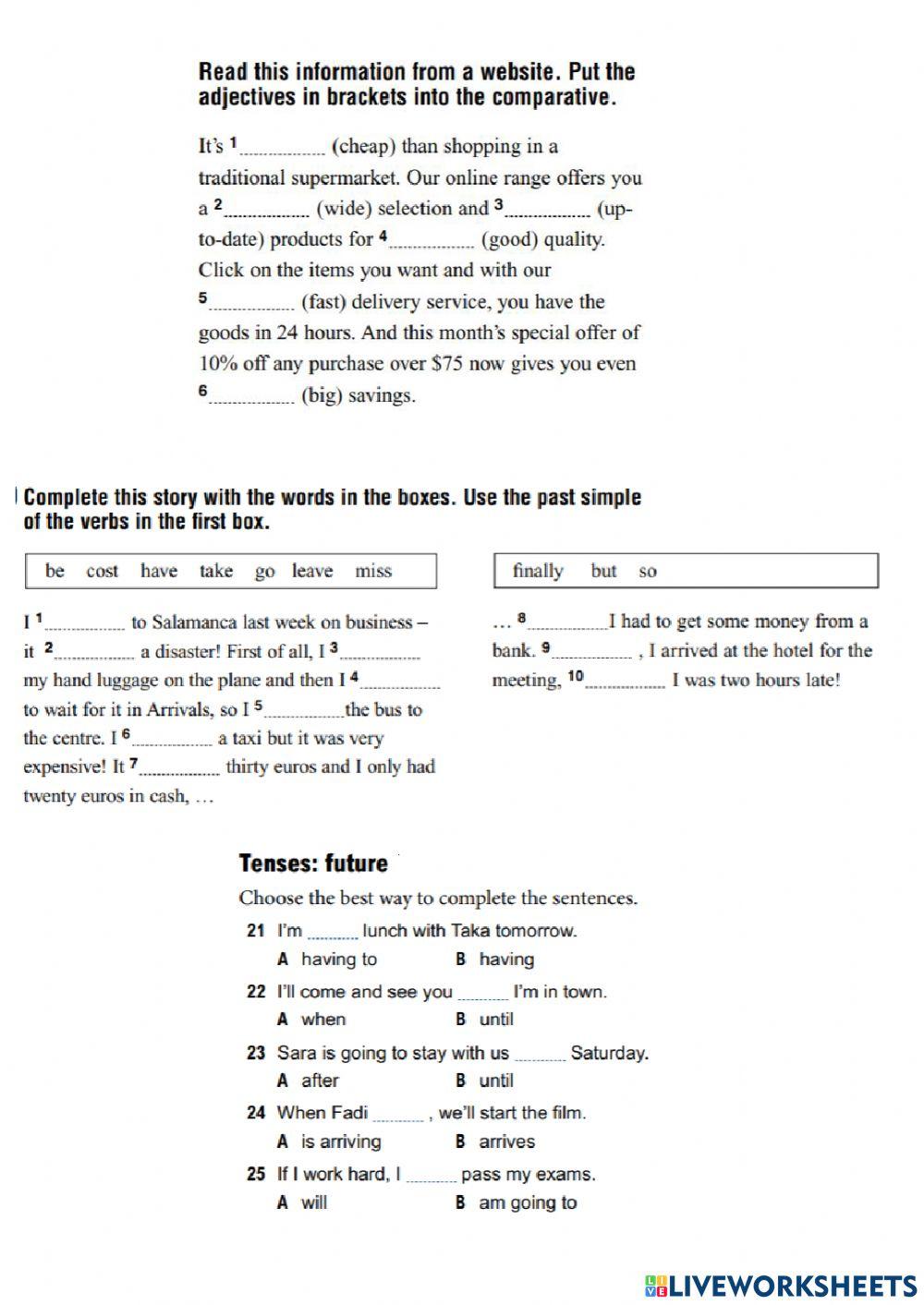 Adults beginner final review