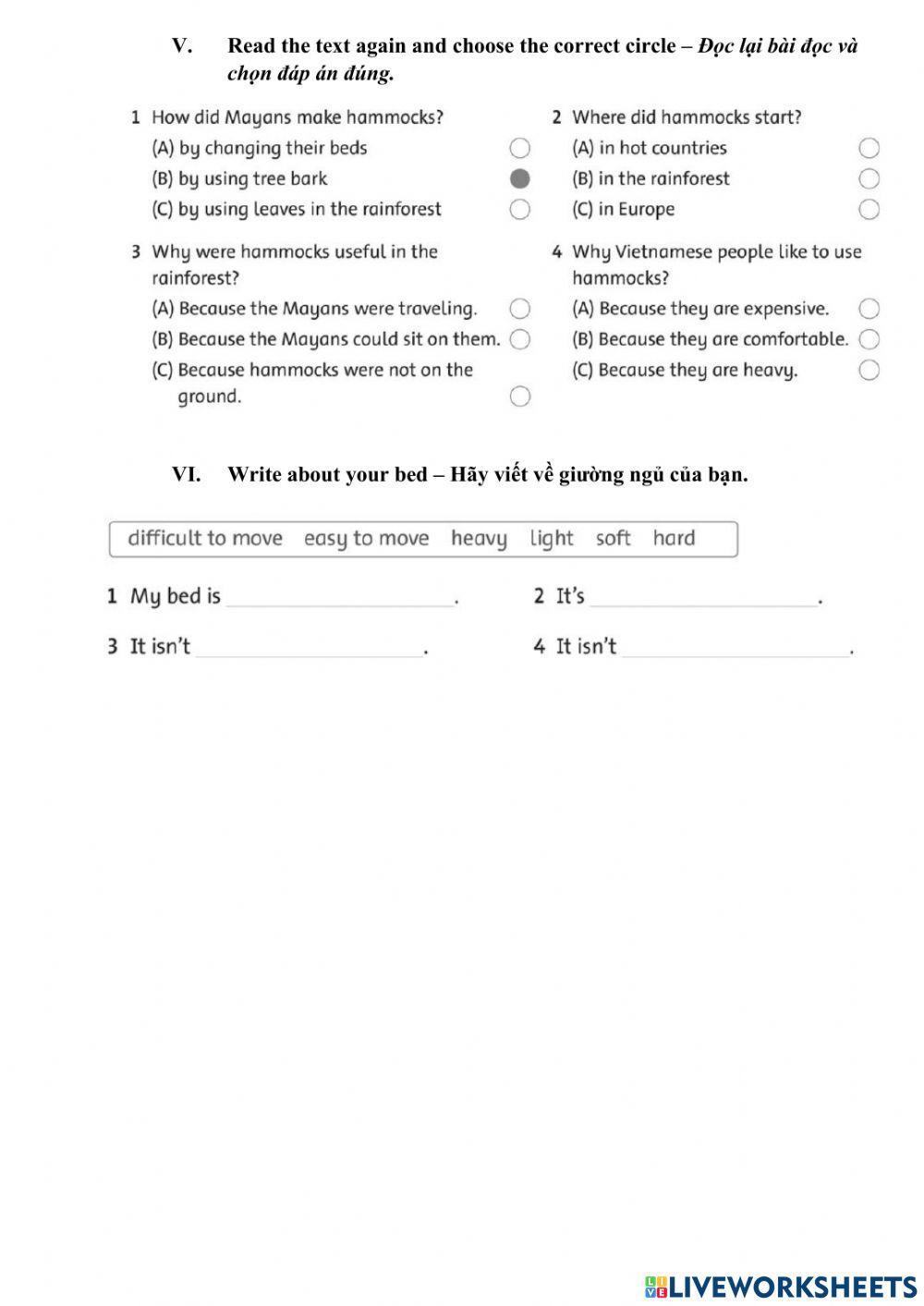 Unit 1: The ancient Mayans- Lesson 5 - Skill Time