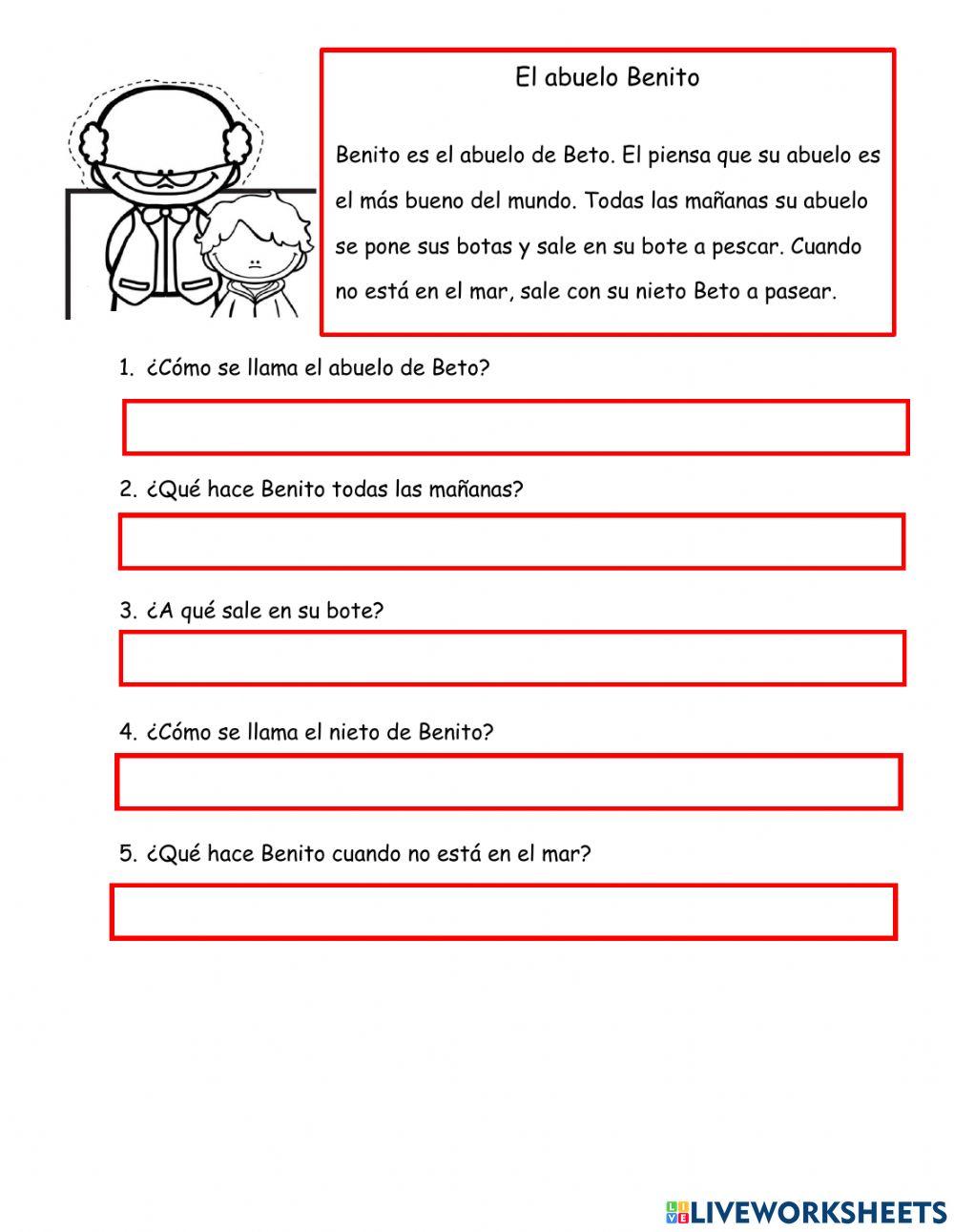 Comprensión de lectura