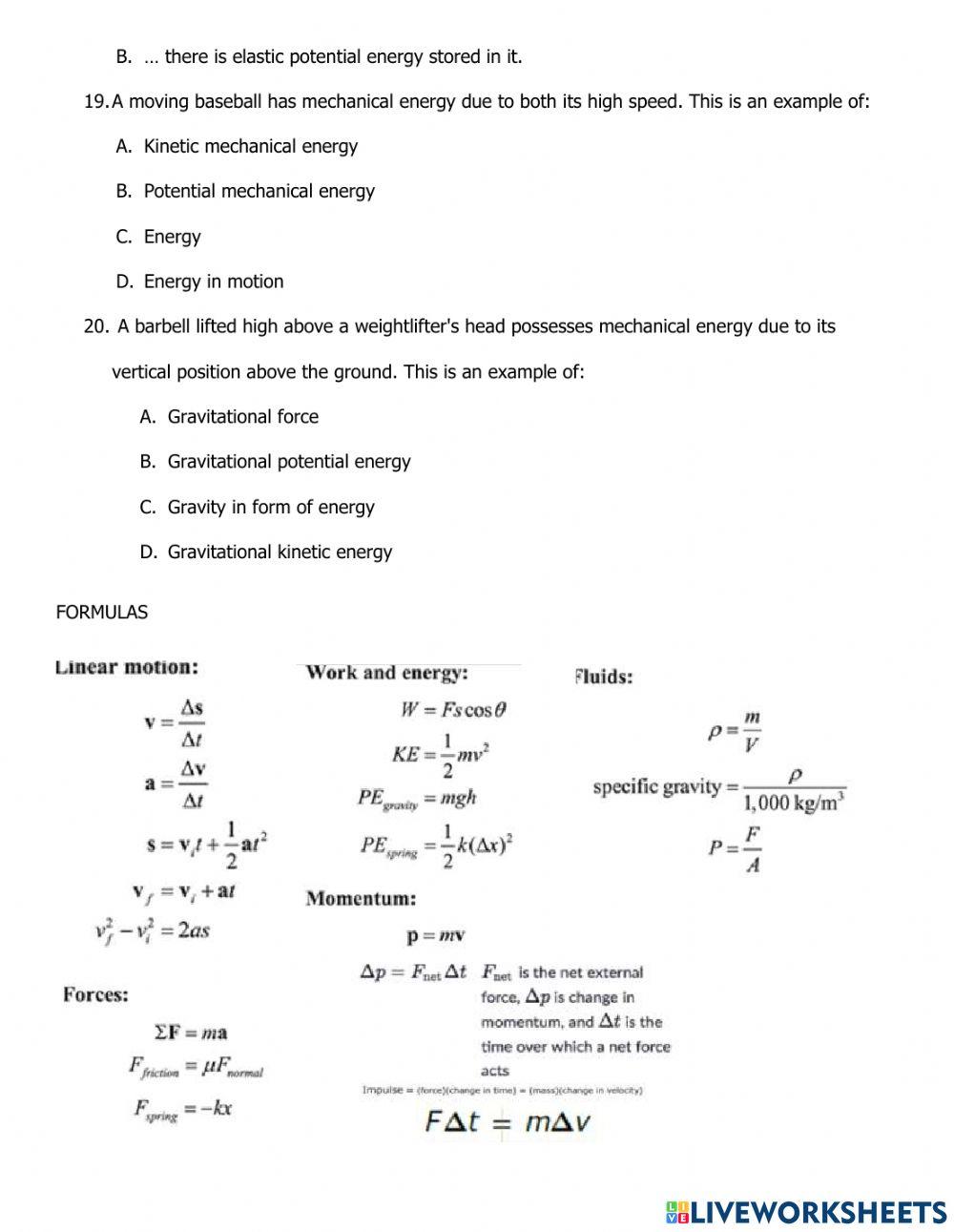 Physics test term 2 part 1