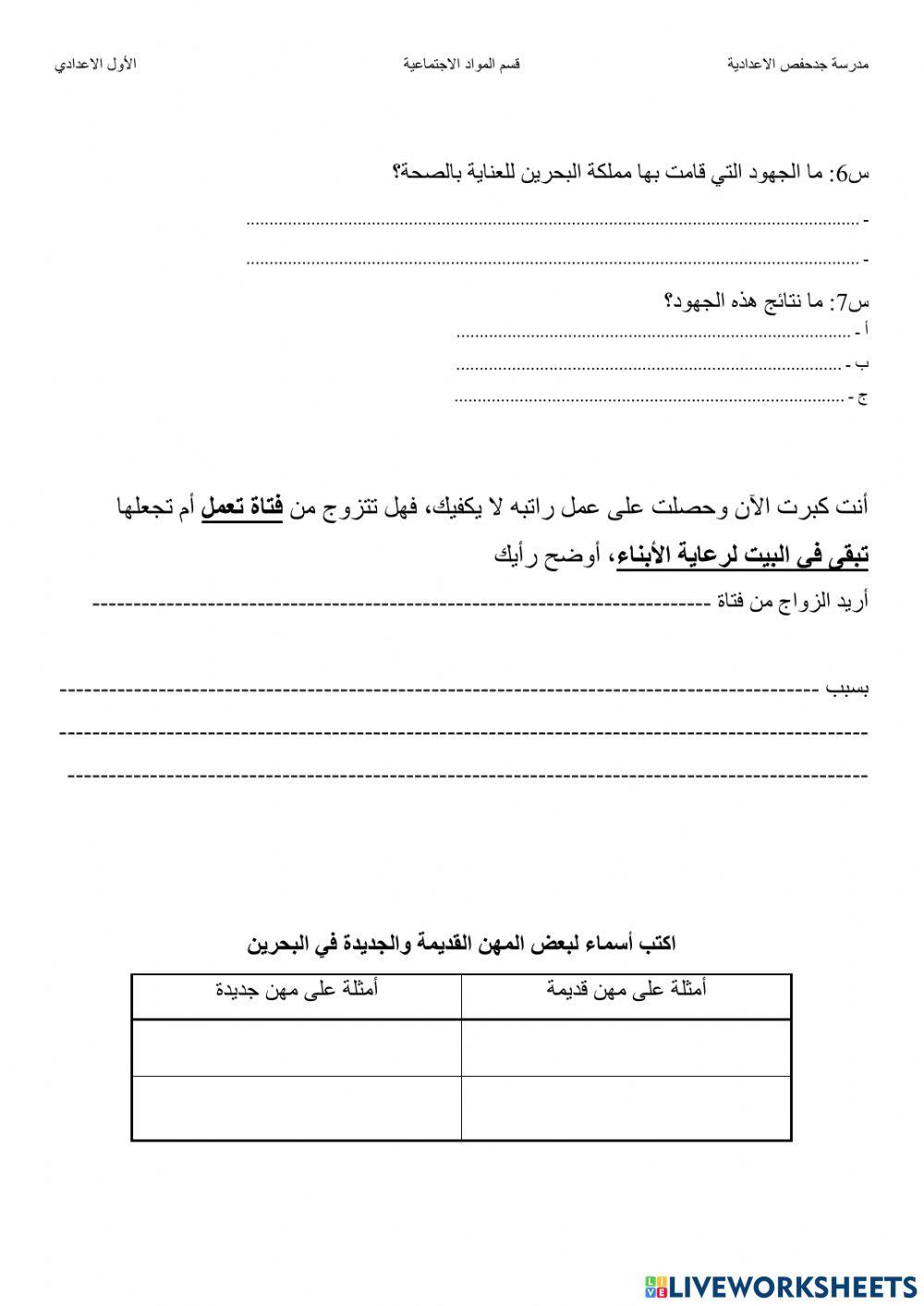 التطور المجتمعي في مملكة البحرين