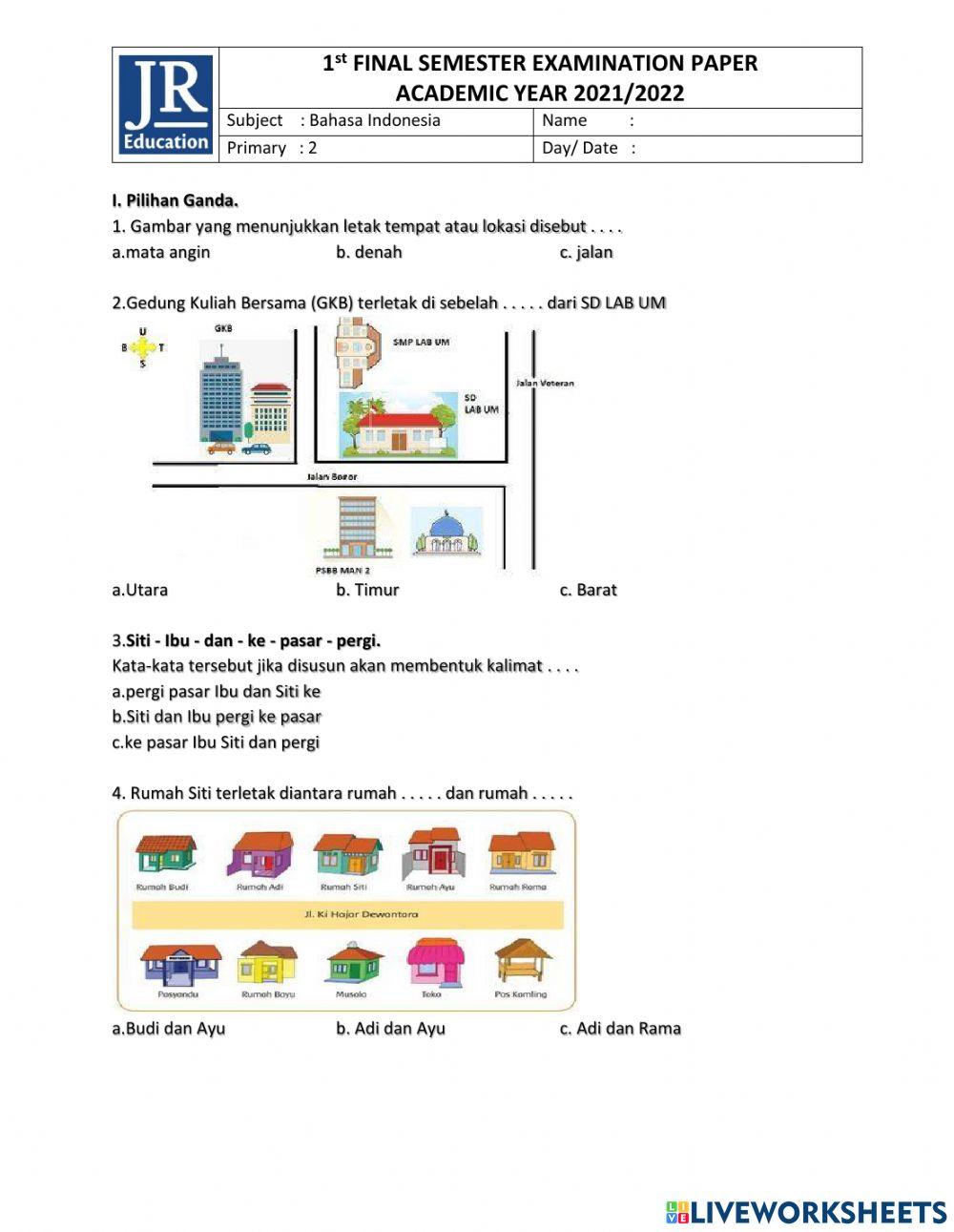 Bahasa Indonesia  P2