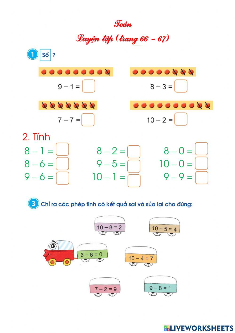 Luyện tập trang 66