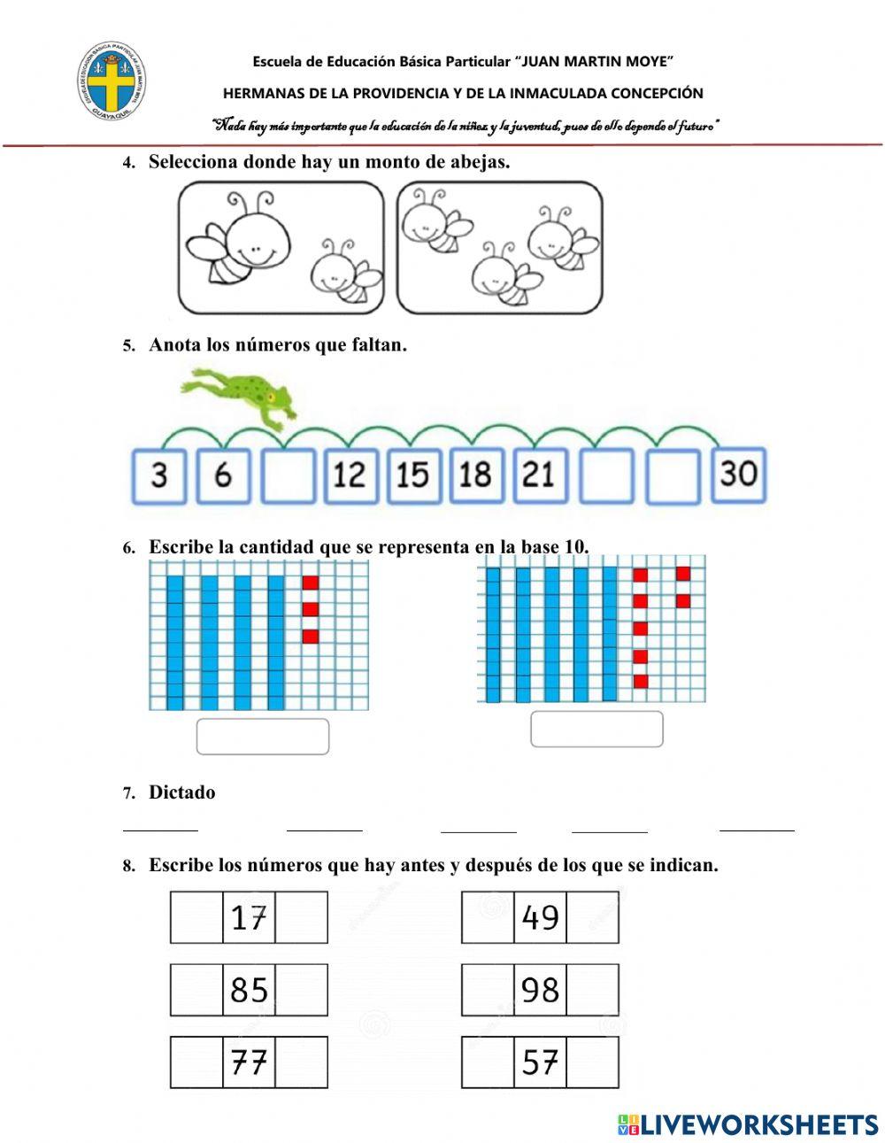 Evaluación de aspirantes a segundo