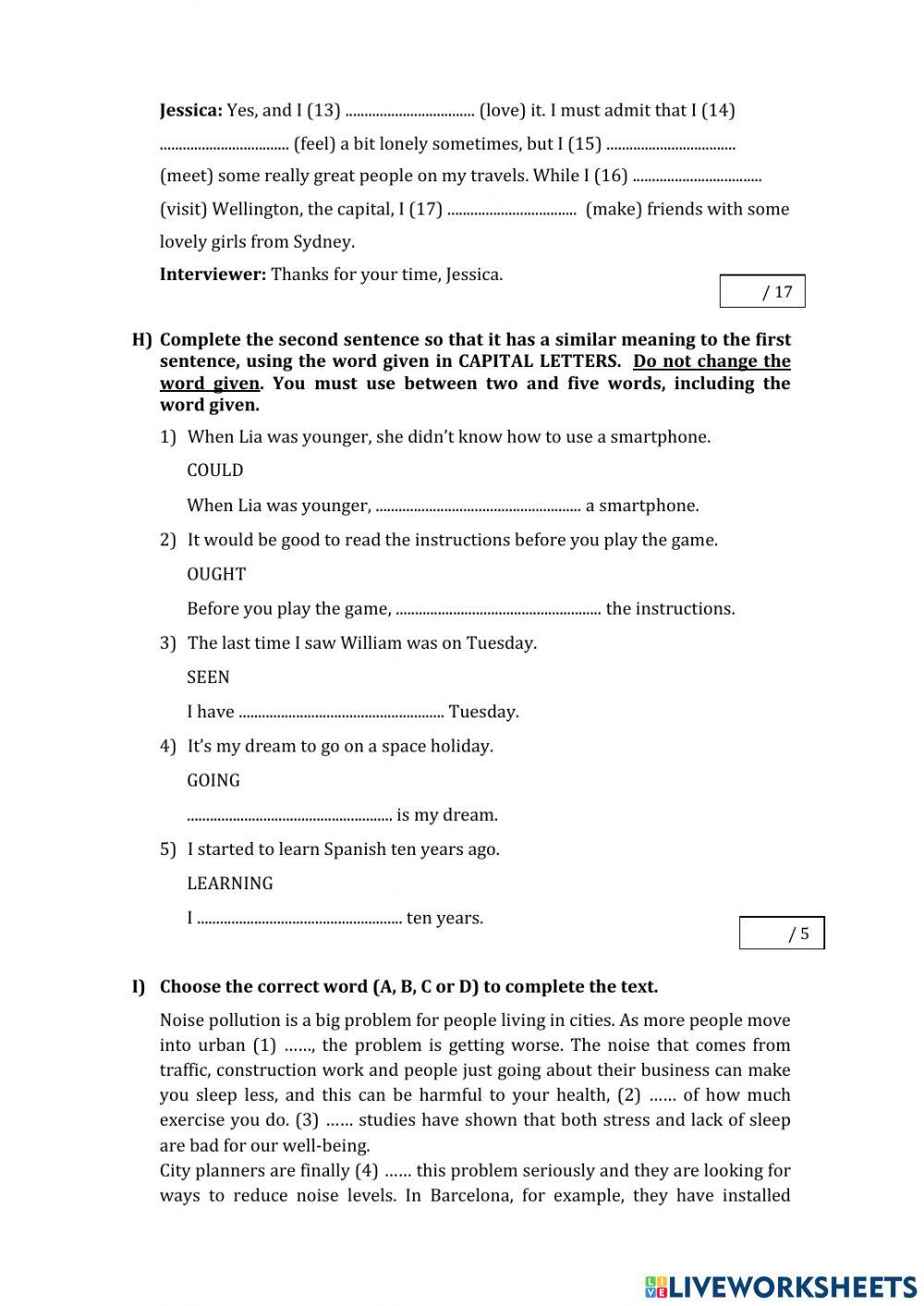 Optimise 1st term GR-VOC-WR exams