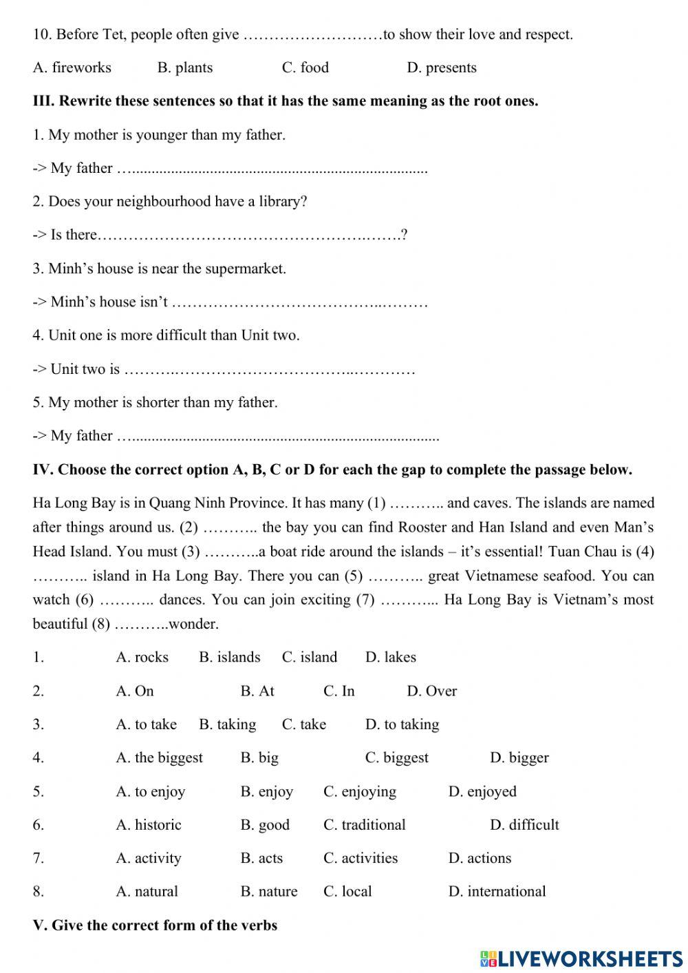 TA6-1st term test 01