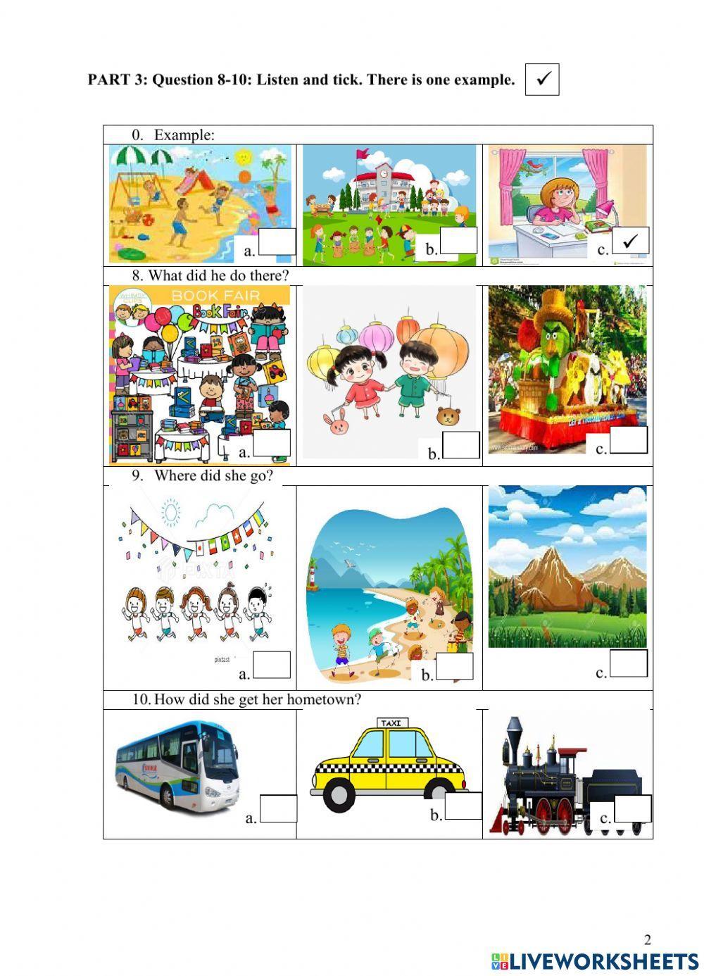 Mid-term test 1 grade 5