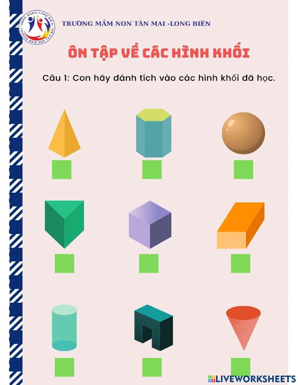 Trò chơi với các hình khối