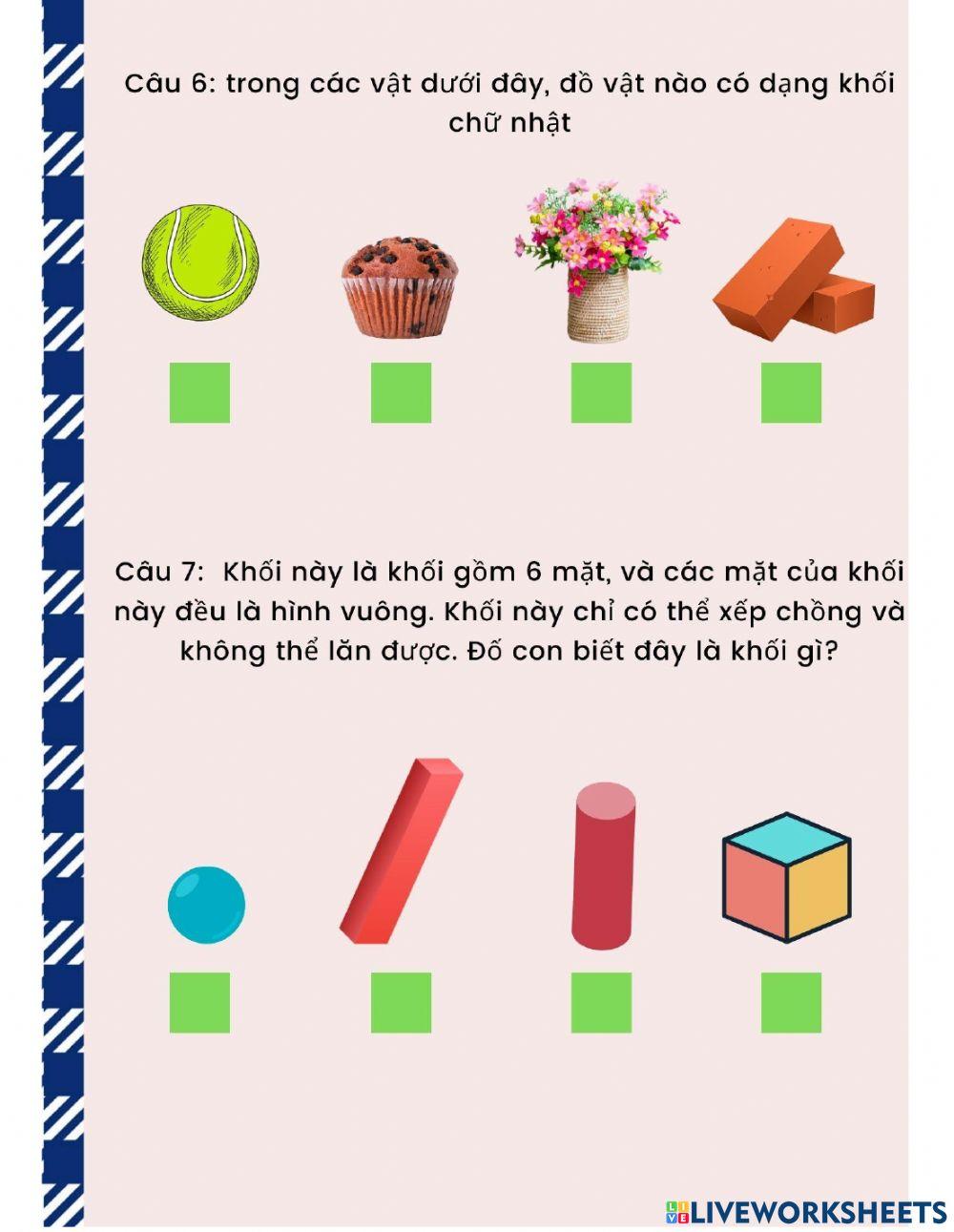 Trò chơi với các hình khối