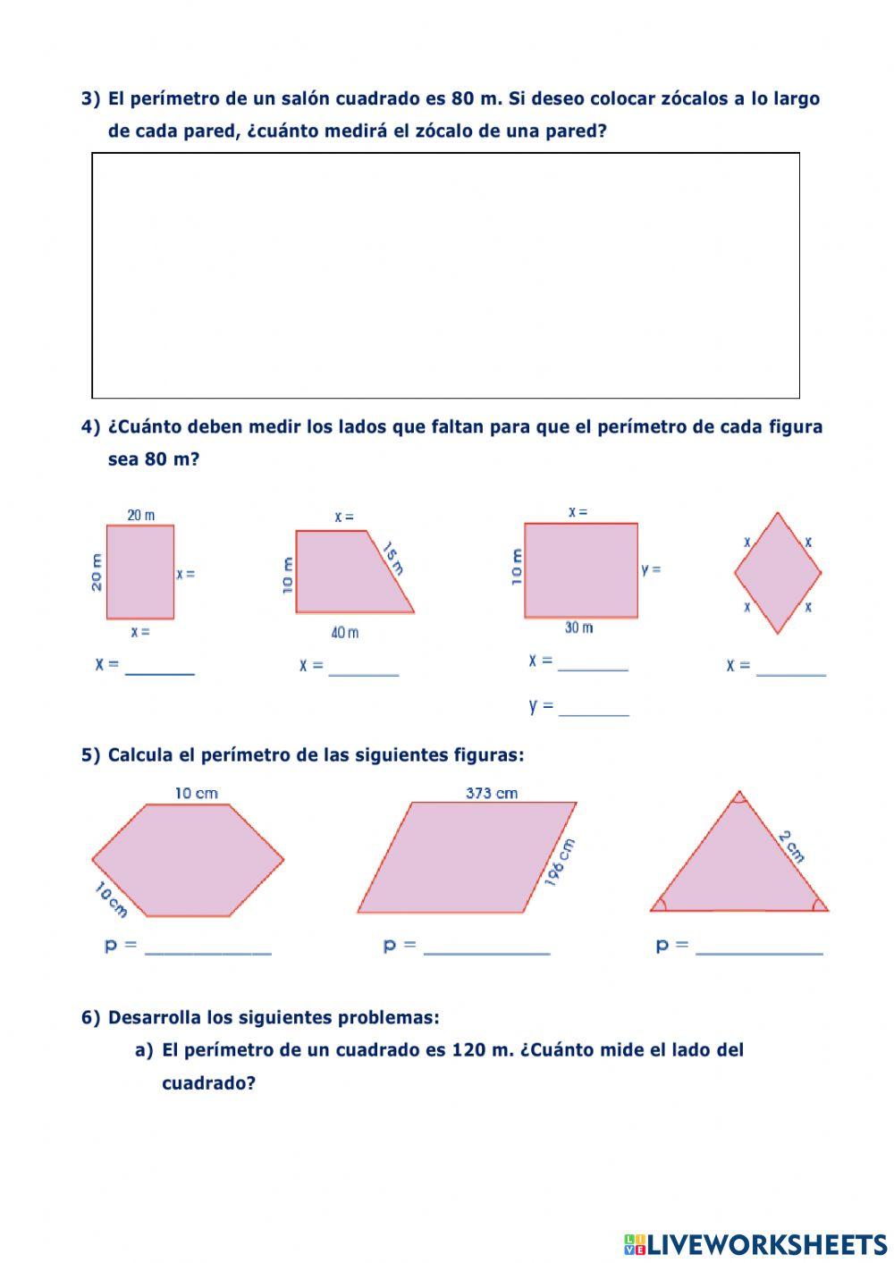 Jugamos midiendo el perímetro de objetos