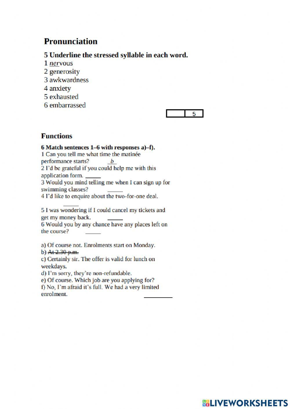 Speak out upper intermediate test