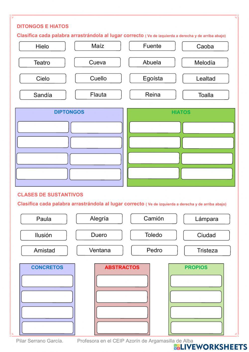 Repaso lengua 1º Trimestre 4º Primaria