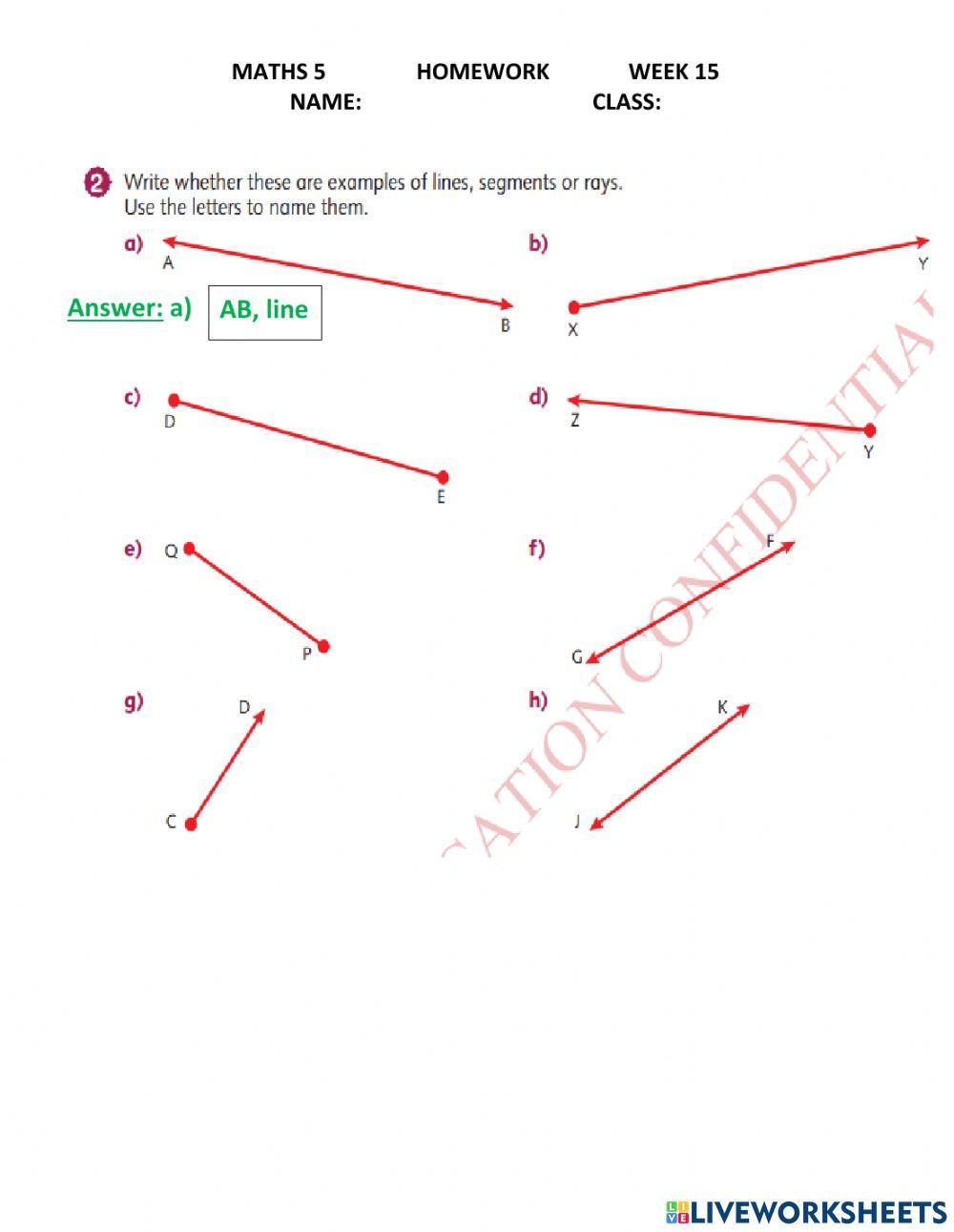 Maths 5 home work week 15
